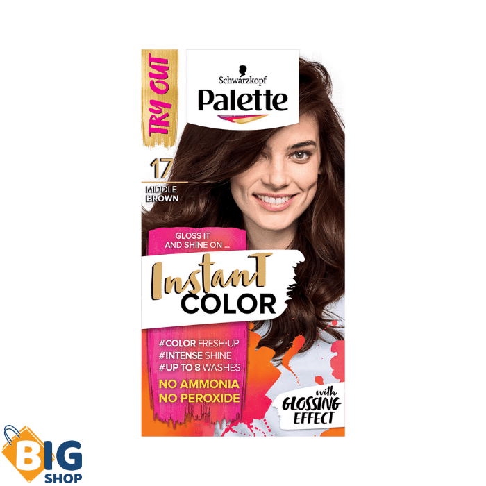 Колор шампон Palette 17 Instant Color Middle Brown