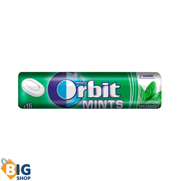 Бонбони Orbit 28гр Mints Spearmint