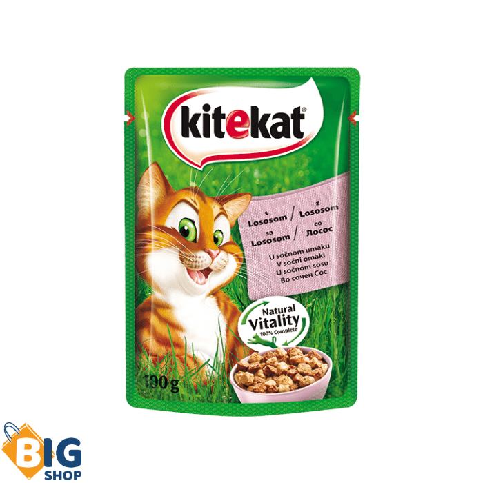 Храна за мачки Kitekat 100гр Лосос/Јагнешко