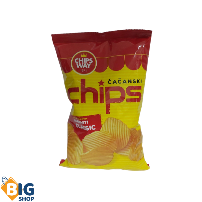 Чипс Chips Way 150гр Classic Ребраст