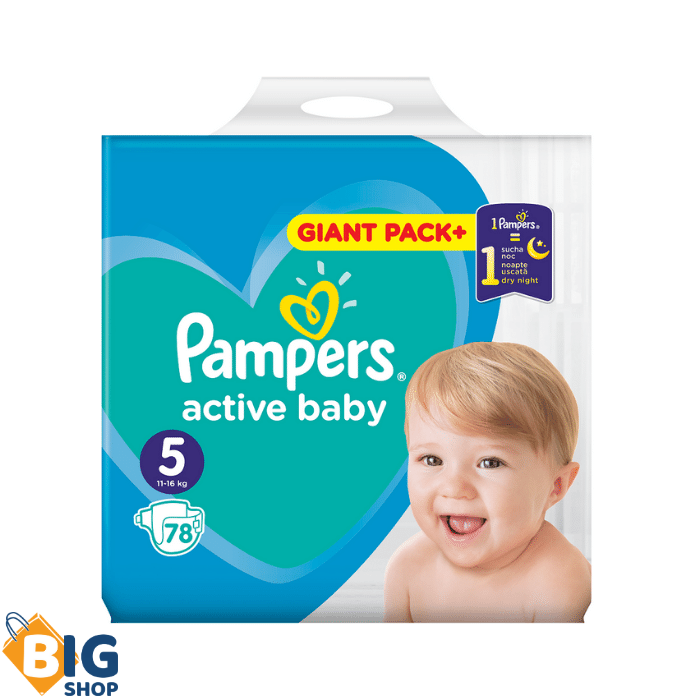 Пелени Pampers 78пар. Active Giant Pack No.5 (11-16кг)