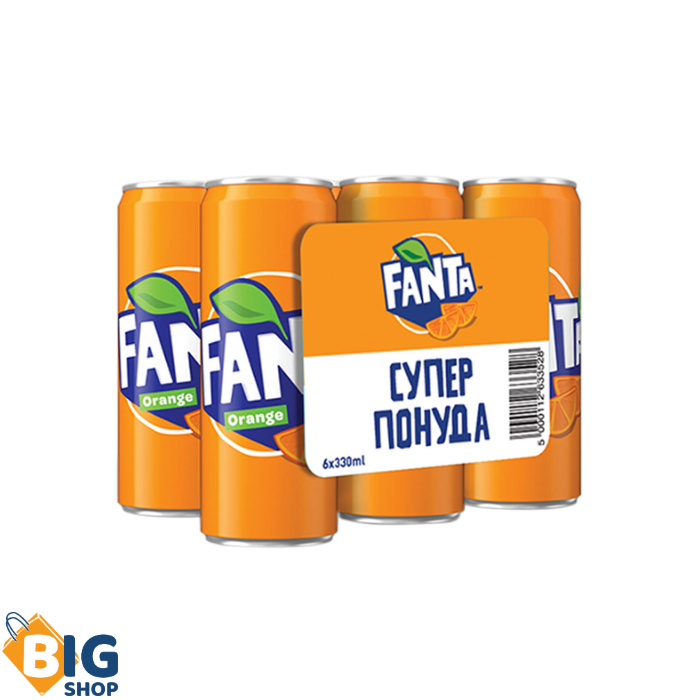 Сет Сок Fanta 330мл Orange 6/1