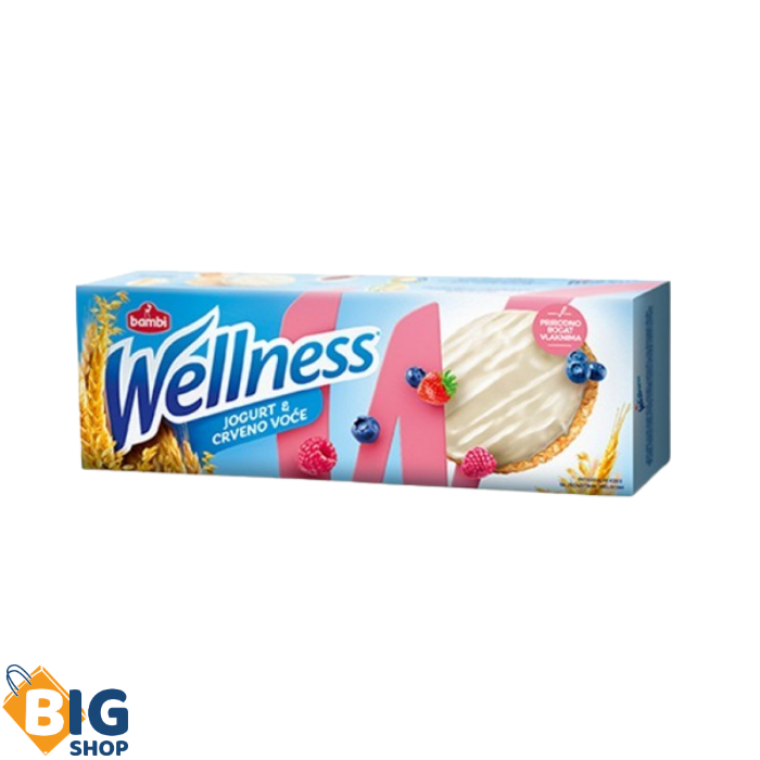Интегрален кекс Wellness 160гр Јогурт и Црвено овошје