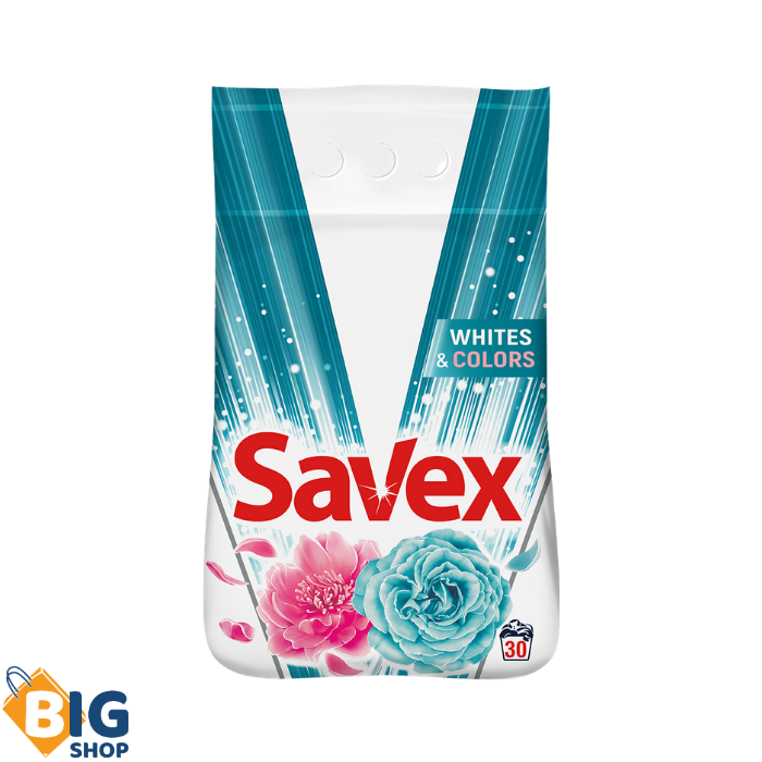 Прашок за перење Savex 3кг Parfum Lock Whites & Colors
