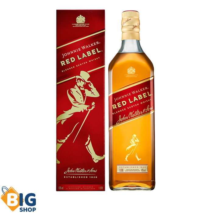 Виски Johnnie Walker 1л Red Label Кутија