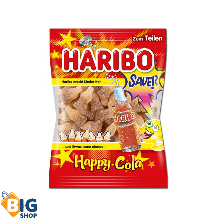 Гумени бонбони Haribo 200гр Happy-Cola lemon fresh