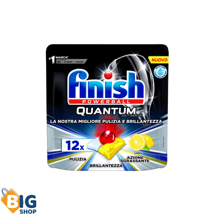 Таблети за садови Finish Quantum 12/1 Ultimate Lemon