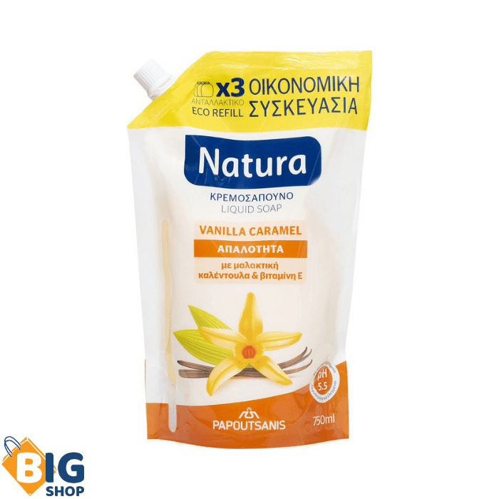 Течен сапун Natura 750мл Vanilla Caramel Refill